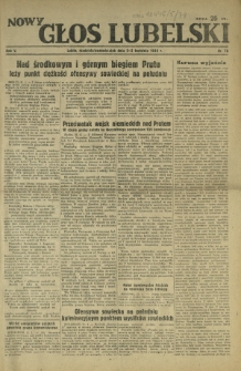 Nowy Głos Lubelski. R. 5, nr 79 (2-3 kwietnia 1944)