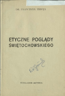 Etyczne poglądy Świętochowskiego