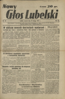 Nowy Głos Lubelski. R. 2, nr 40 (18 lutego 1941)