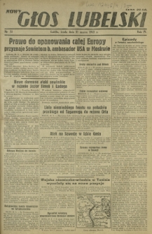 Nowy Głos Lubelski. R. 4, nr 75 (31 marca 1943)