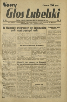 Nowy Głos Lubelski. R. 2, nr 179 (3-4 sierpnia 1941)