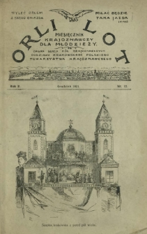 Orli Lot : miesięcznik krajoznawczy dla młodzieży. R. 2, nr 12 (grudzień 1921)