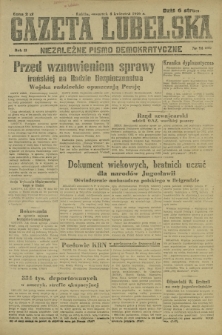 Gazeta Lubelska : niezależne pismo demokratyczne. R. 2, nr 94=403 (4 kwiecień 1946)
