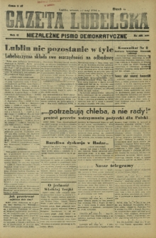Gazeta Lubelska : niezależne pismo demokratyczne. R. 2, nr 139=448 (21 maj 1946)