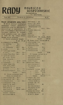 Rady Rolniczo-Gospodarskie : dodatek do "Ogrodnika" / pod red. W. J. Zielińskiego. 1927, nr 24