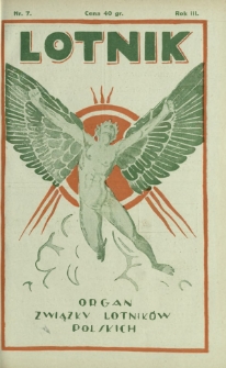 Lotnik : organ Związku Lotników Polskich. T. 3, nr 7=46 (13 lutego 1926)