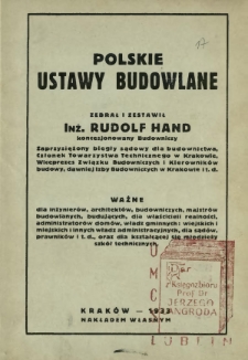 Polskie ustawy budowlane
