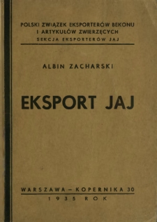 Eksport jaj